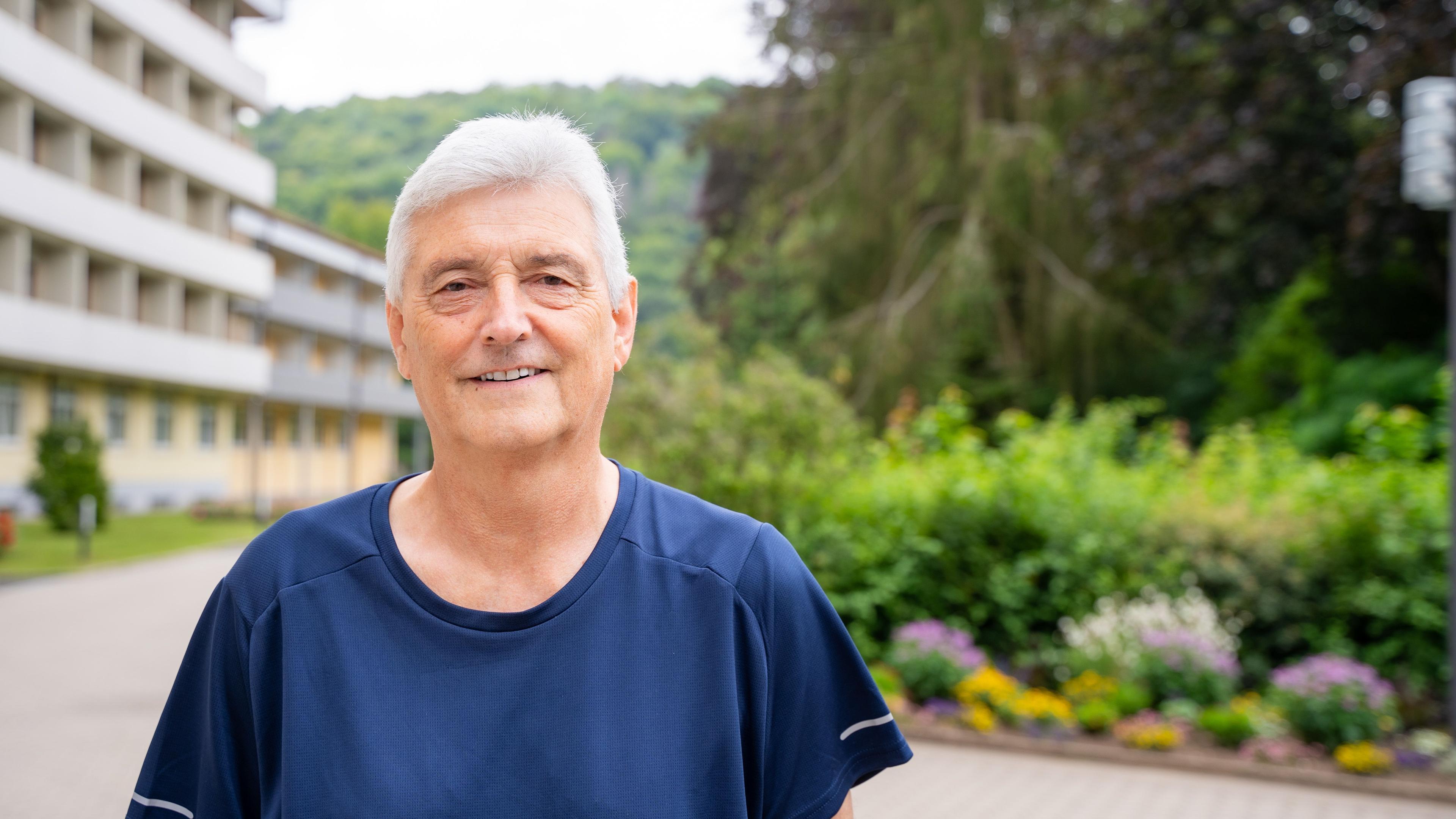 Rehabilitand in der Rehaklinik Lautergrund.